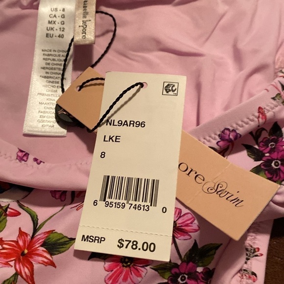 Nanette Lapore scoop swim with Shade and shore top (Sm-Med), bottoms size 8 - Picture 7 of 14